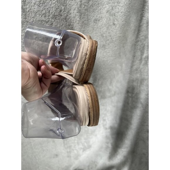 Sofft Women's 10 M Essie Tapioca Soft Leather Pale Pink Sandals Flip Flops - Picture 5 of 7